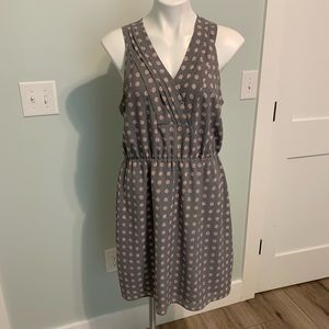 Hawthorn grey & pink polka dot dress